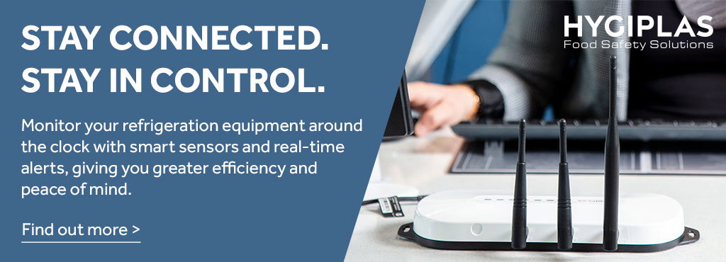 Stay connected. Stay in control. Monitor your refrigeration equipment around the clock with smart sensors and real-time alerts, giving you greater efficiency and peace of mind. Find out more >