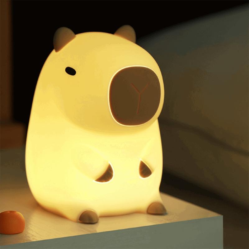 MeWaii® Capybara Squishy Silicone LED Night Light - Perfect Gift for Kids and Girls