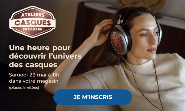 Ateliers casques en magasin. Une heure pour découvrir l'univers des casques. Samedi 23 mai à 11h dans votre magasin 'places limitées). Je m'inscris. 