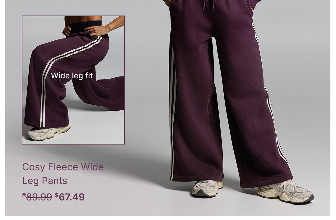 Cosy Fleece Wide Leg Pants