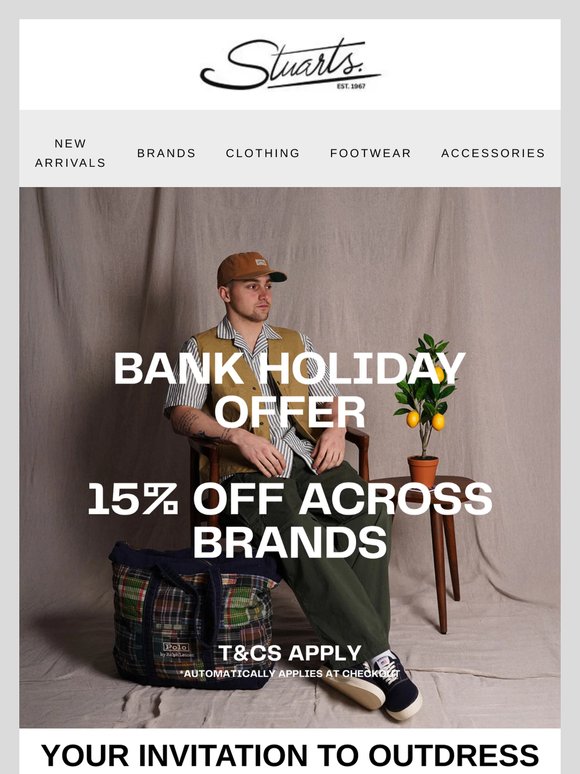 Your Bank Holiday Discount Just Got Bigger