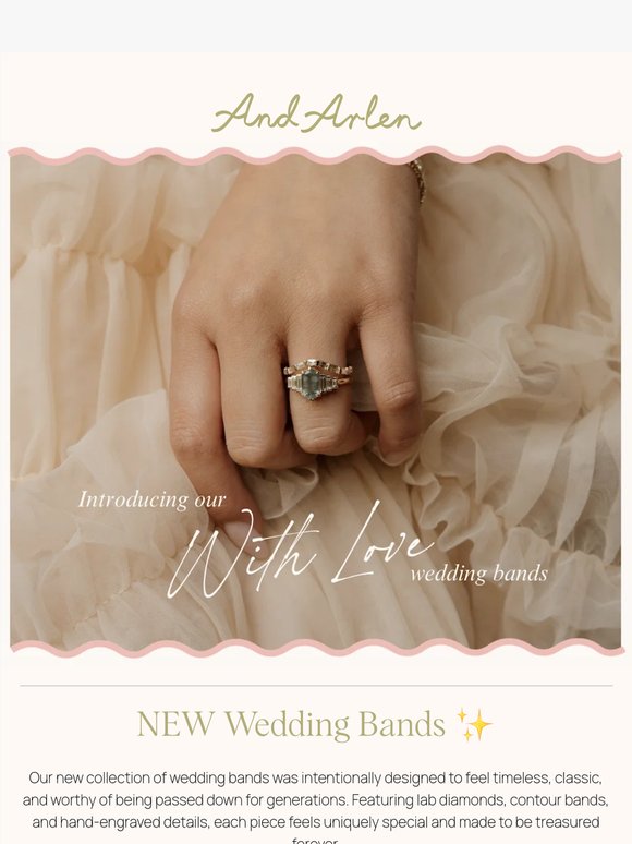 Shop our NEW Wedding Bands ✨