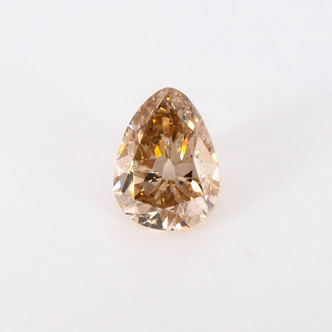Image of 1.03ct Pear Champagne Diamond
