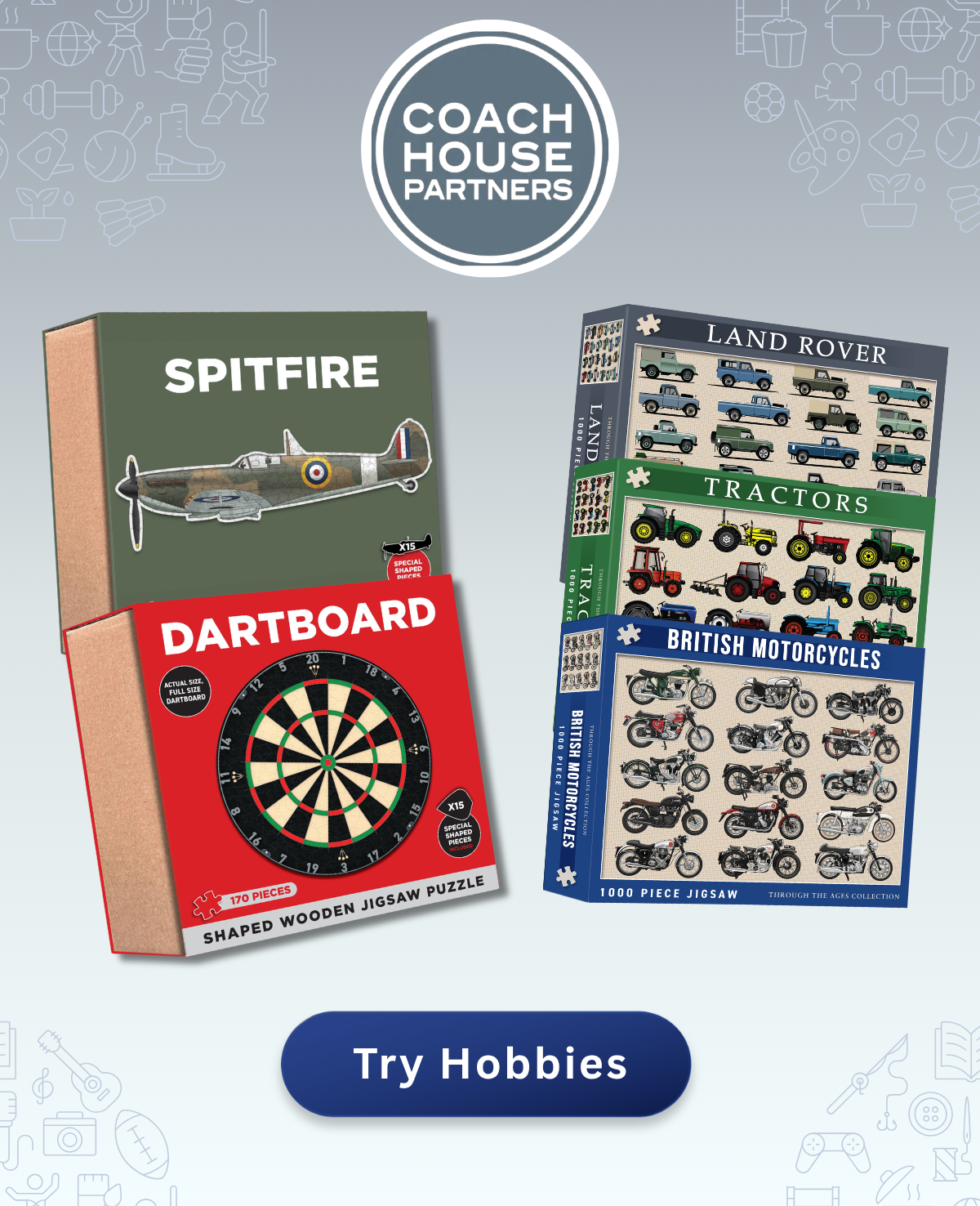 NEW Coachouse partners. Puzzles for him