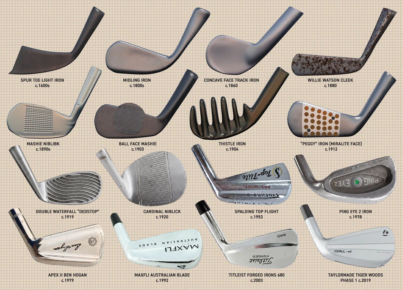 Image of Vintage Golf Clubs 1000 Piece Jigsaw Puzzle