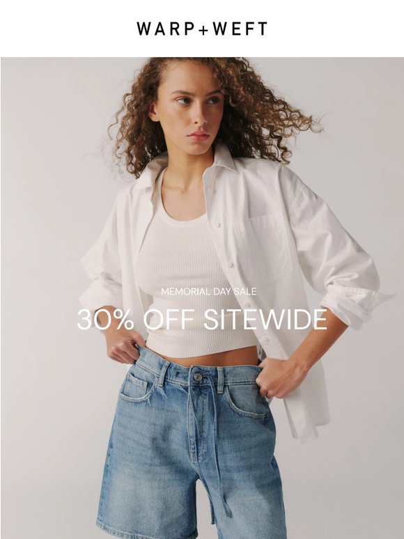 Don't Miss Out: 30% Off Sitewide