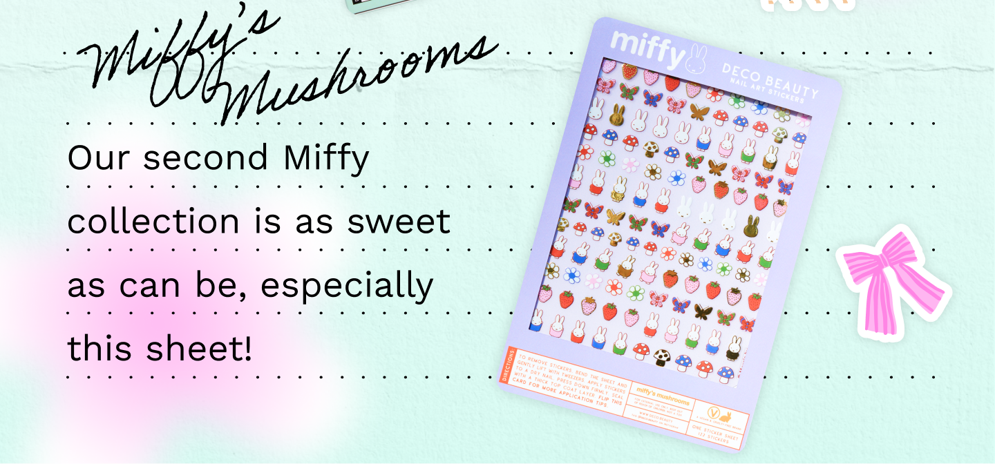 Our second Miffy collection is as sweet  as can be, especially  this sheet!
