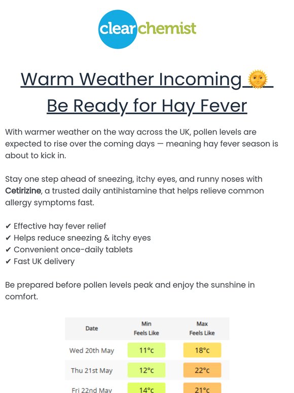 Don’t Let Hay Fever Ruin the Sunshine 😎