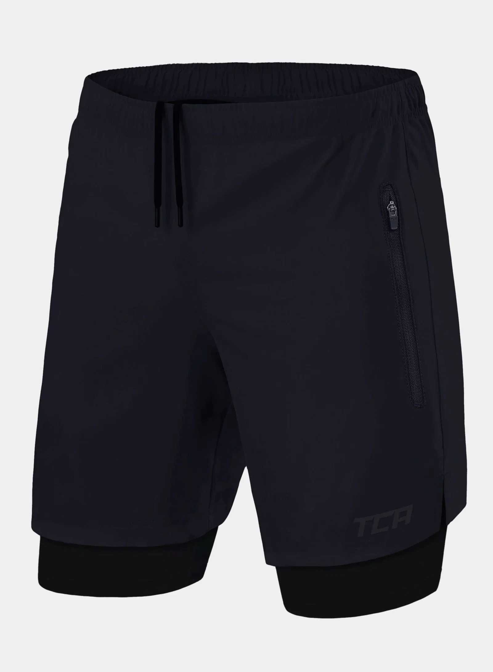 Image of Ultra 2-in-1 Running Short For Men With Side Zip Pockets & Internal Compression Lining