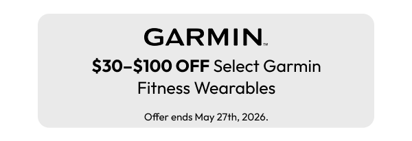Garmin $30-$100 Off Select Garmin Fitness Wearables