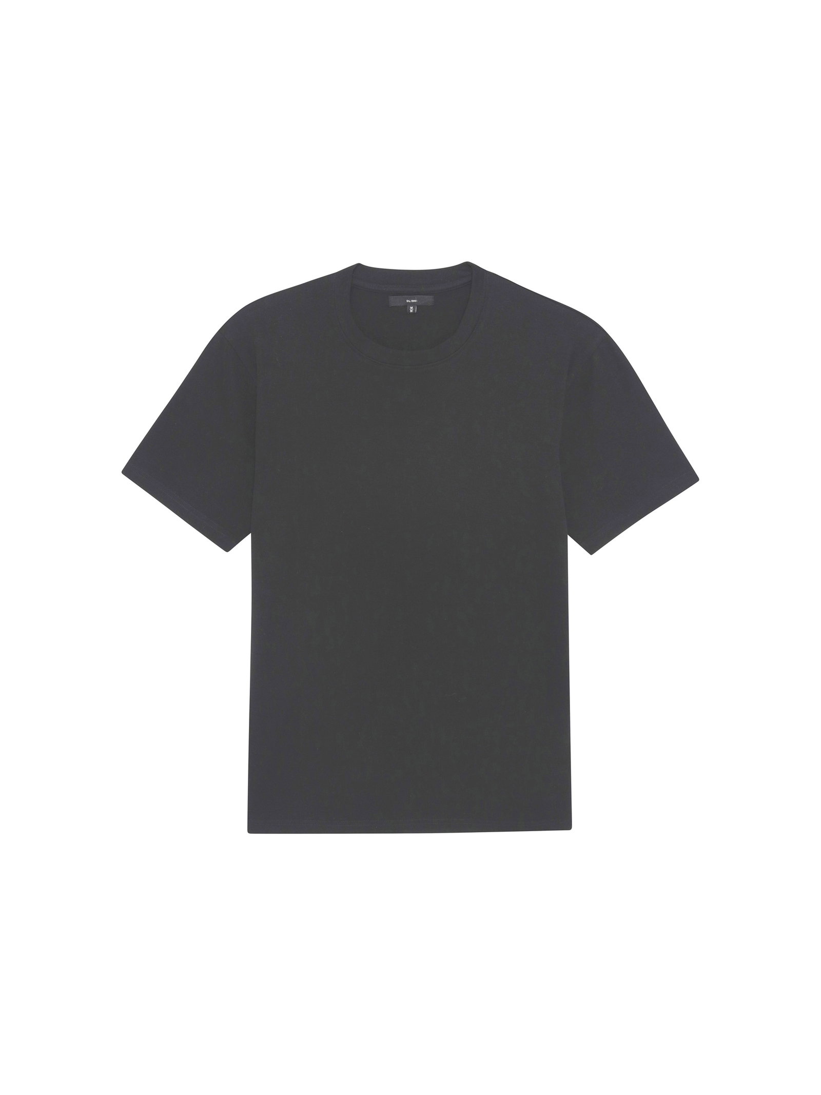 Ribbed Crewneck Tee Black