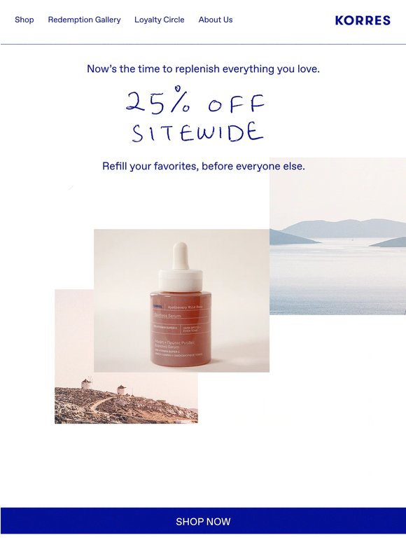 Early Access: 25% Off Sitewide