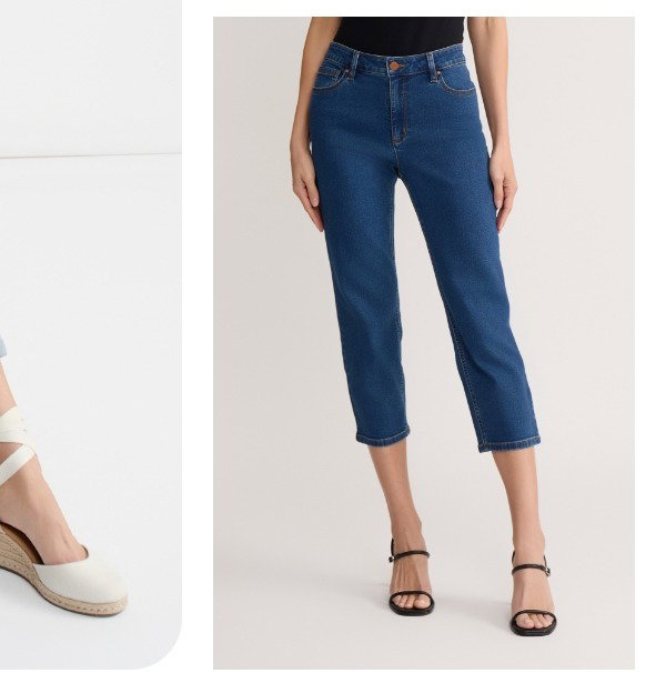 Lexington Capri Jeans, Phoenix Wash