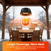 Instant Heater Ceiling Hanging Electric Patio Space Warmer Infrared Heating Room Save Energy Indoor Outdoor Water Resistant 1500W Porch Garage Remote