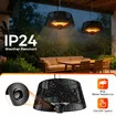 Instant Heater Ceiling Hanging Electric Patio Space Warmer Infrared Heating Room Save Energy Indoor Outdoor Water Resistant 1500W Porch Garage Remote