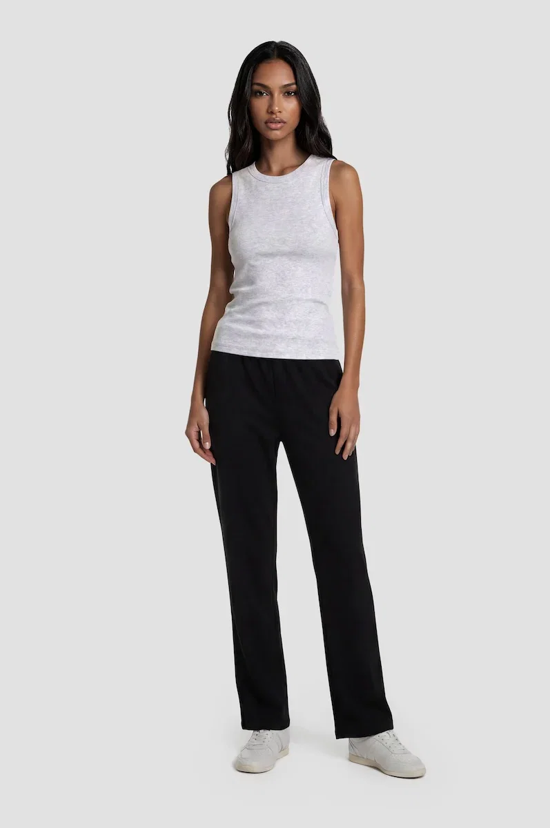 Image of Classic Straight Leg Sweatpants - Black