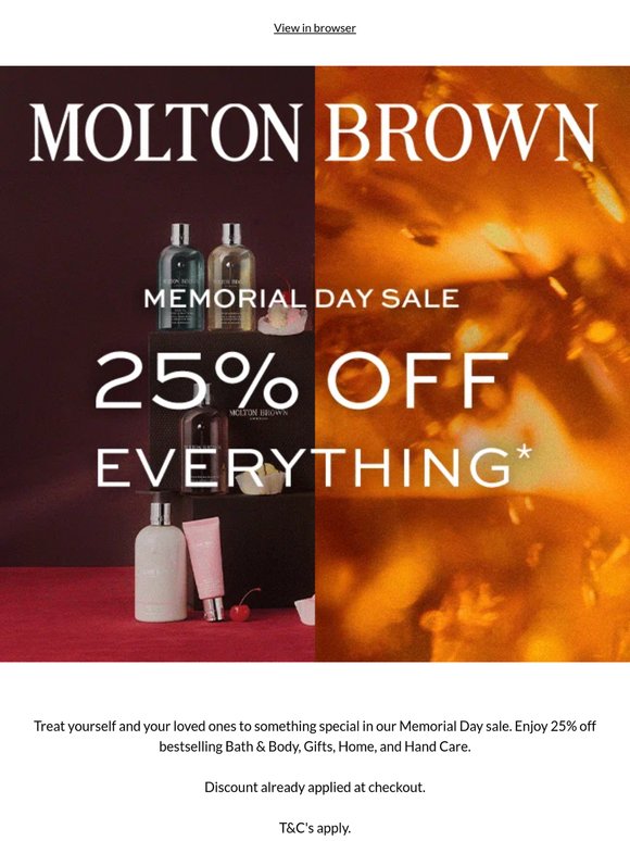 25% Off Everything* | The Memorial Day Sale