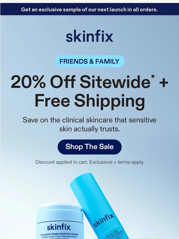 20% Off Sitewide Starts Now