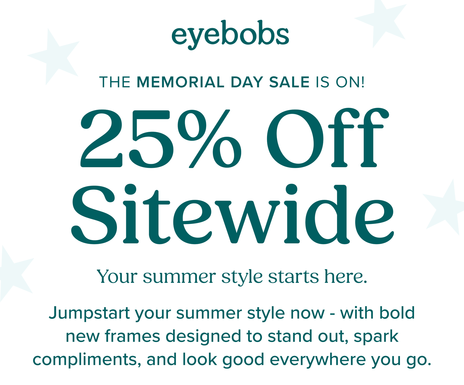 THE MEMORIAL DAY SALE IS ON!