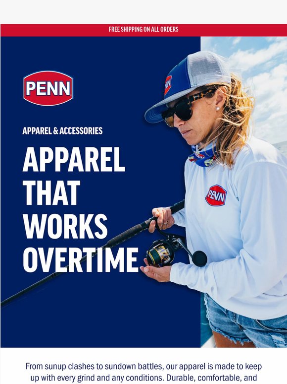 PENN® Apparel — Performance from Dock to Deep Water 👕