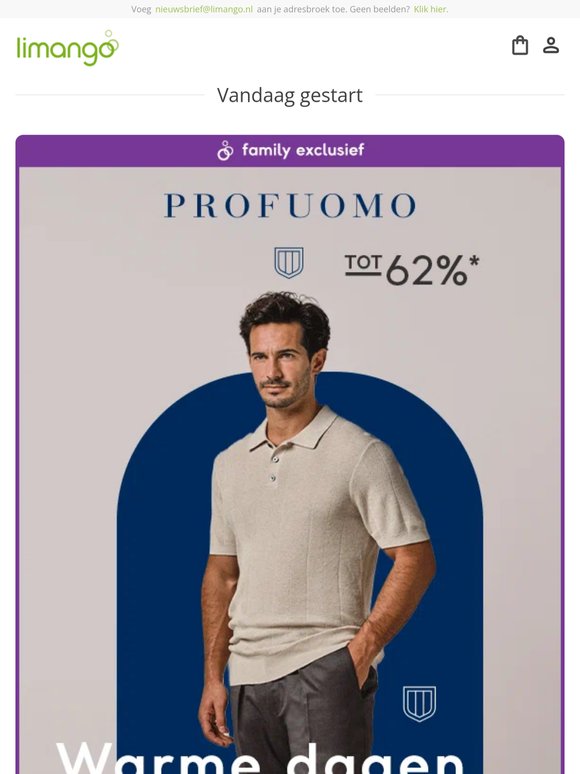 Profuomo tot 62% KORTING 🎯 CMP tot -58%