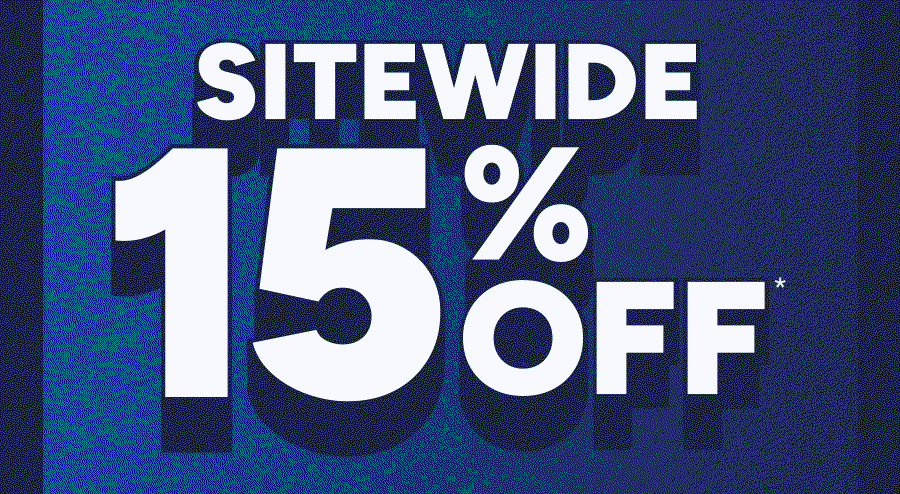 Sitewide 15% off
