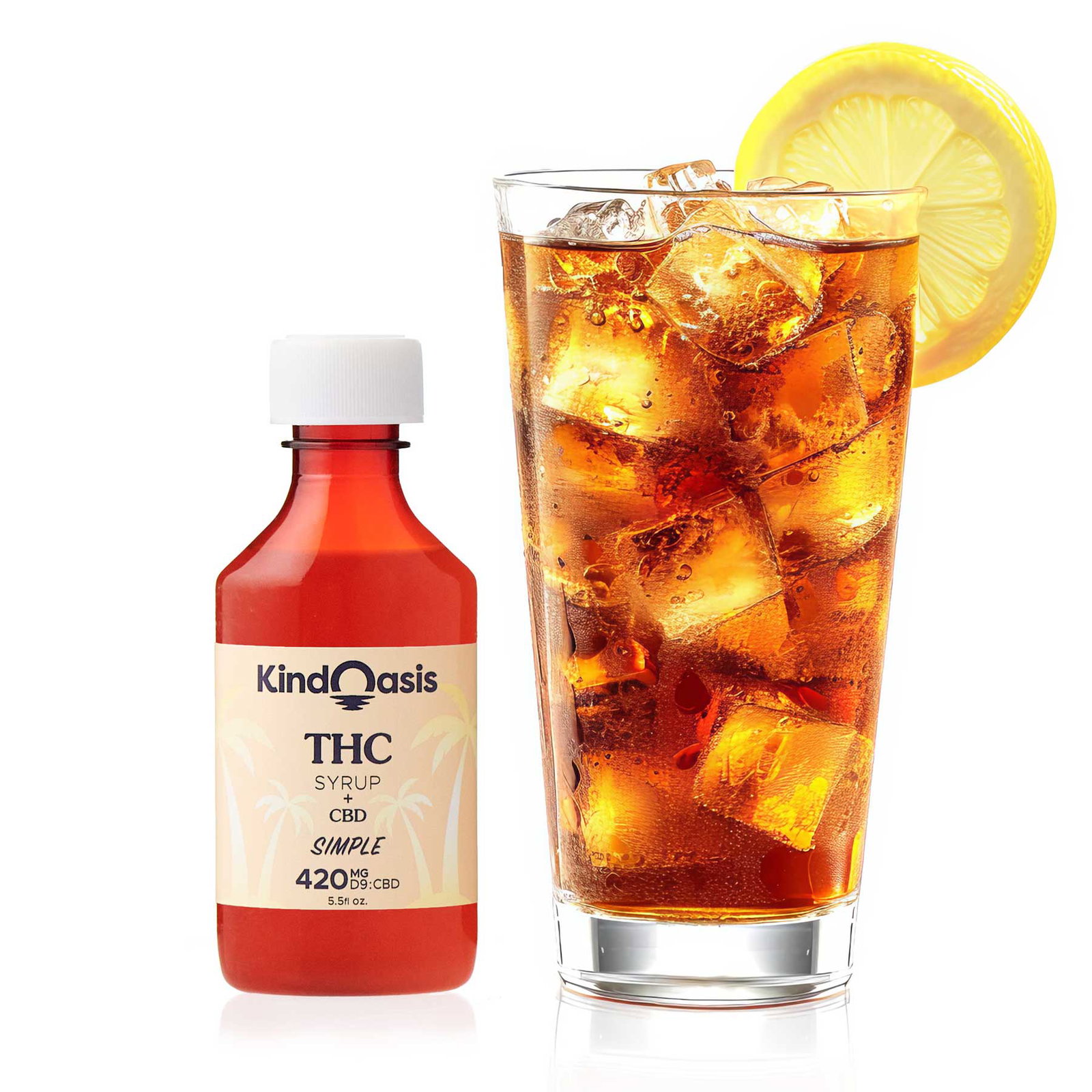 Image of Delta 9 THC + CBD  Syrup - 420mg - Simple