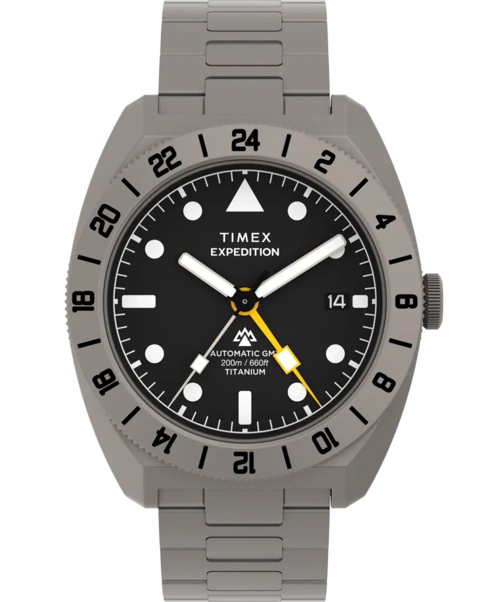 Image of Expedition® Pioneer Titanium Automatic GMT 41mm Titanium Bracelet Watch