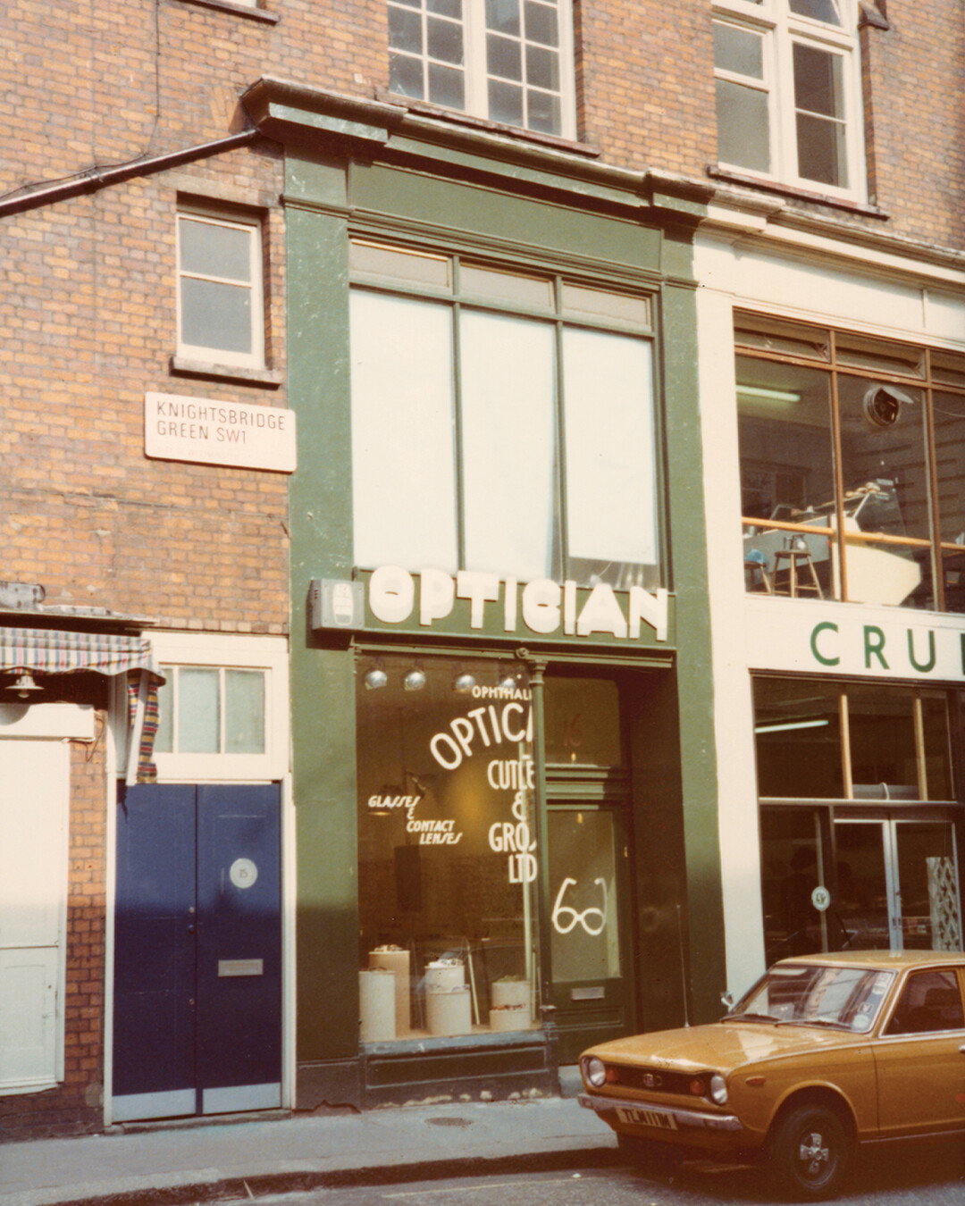 Image of the Cutler and Gross Knightsbridge store in the 1970s.