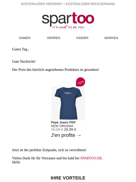 📉 Der Preis des Artikels, der Sie interessiert, ist gesunken!