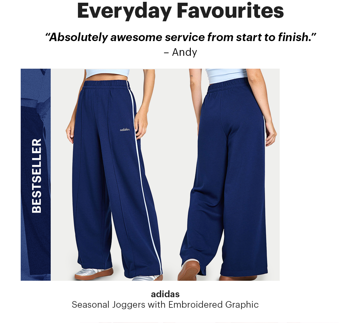 adidas - Seasonal Essentials Colorpop Joggers with Embroidered Graphic