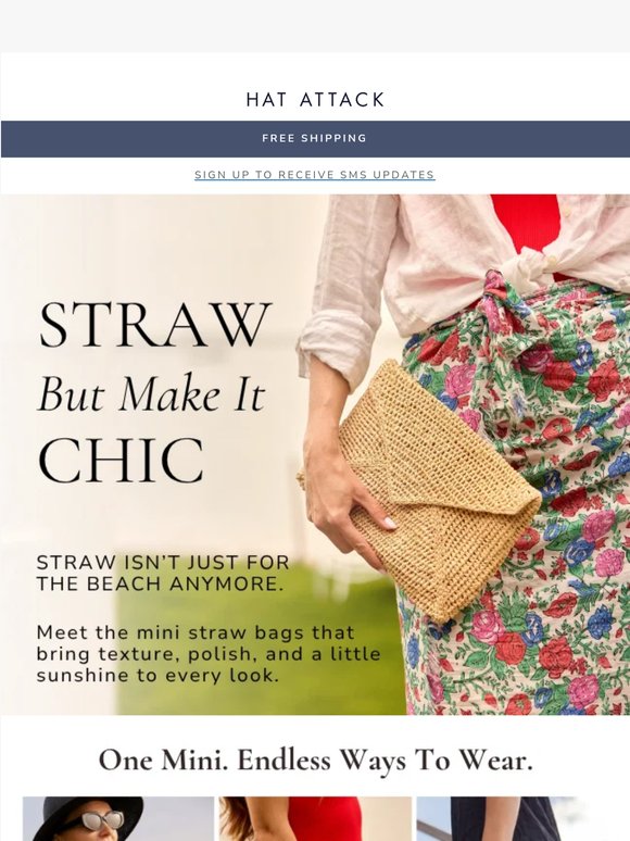 The straw bag, redefined