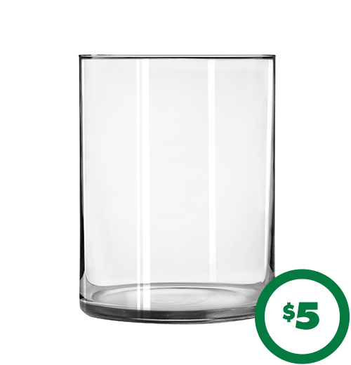 $5 Wide Cylindrical Vases