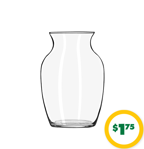 $1.75 7-in. Jardin Glass Vases