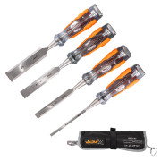 Vaunt X Premium Heavy Duty 4 Piece High Impact Split Proof Chisel Set