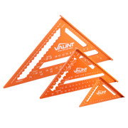 Vaunt 125mm, 180mm & 300mm Aluminium Rafters Metric Speed Square Set
