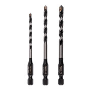 Vaunt 3 Piece Multi-Construction Drill Bit Set (4.0mm, 5.0mm, 6.0mm)