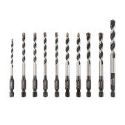Vaunt 10 Piece Multi-Construction Drill Bit Set