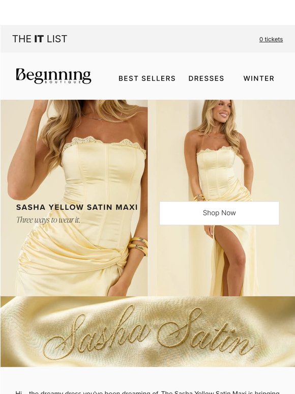 The yellow dress everyone's pinning 📌