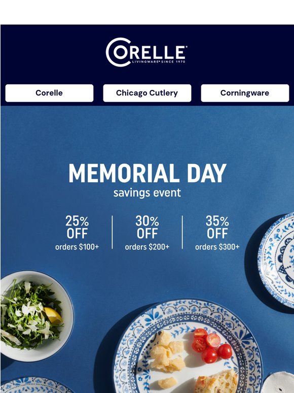 Memorial Day Savings Start Now!