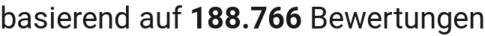 number of reviews