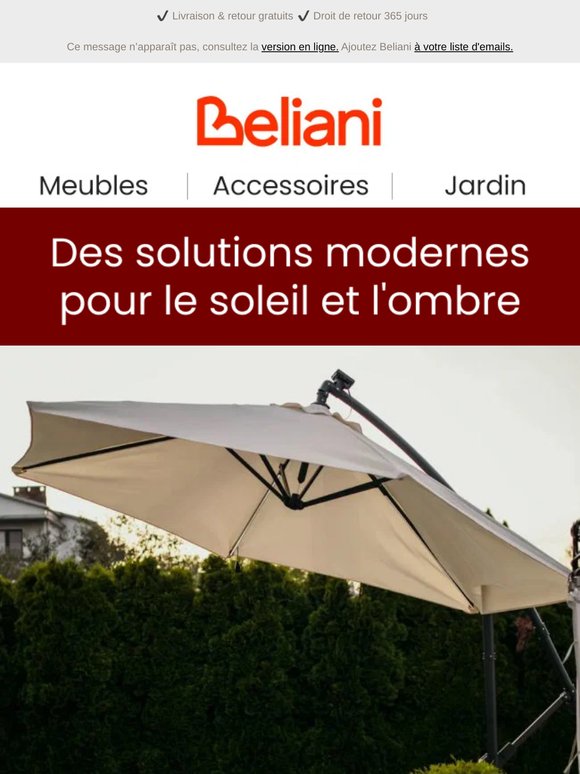 Conçus pour l'ombre : des parasols et des pergolas faits pour vous 🌞️
