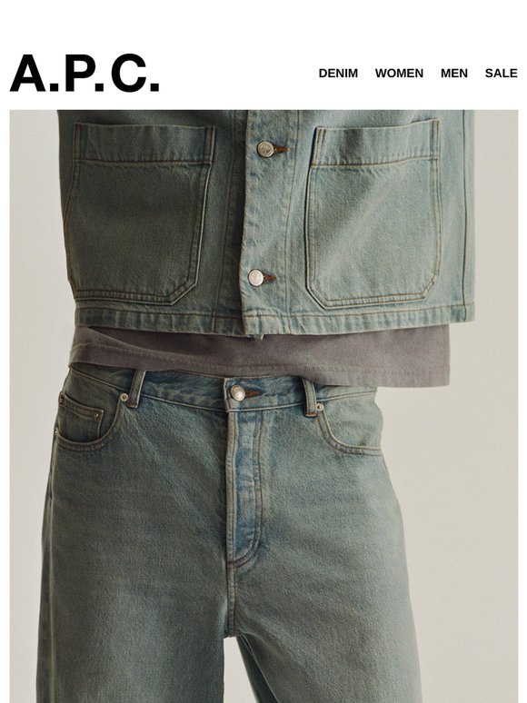 Washed denim