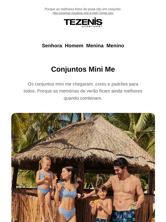 Nova coleção de swimwear para toda a família