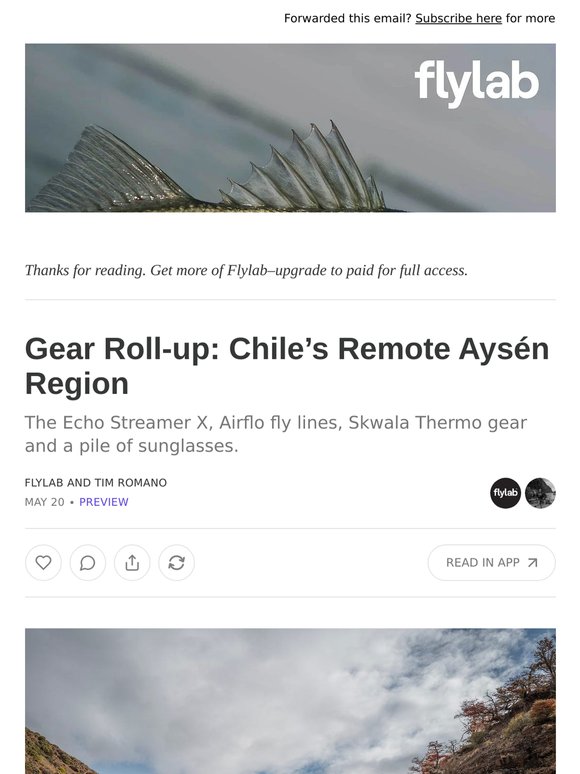 Gear Roll-up: Chile’s Remote Aysén Region