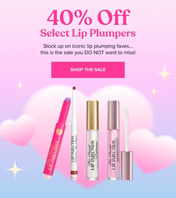 40% Off Select Lip Plumpers