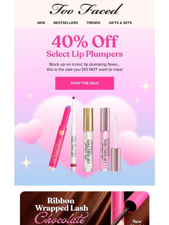 40% Off Plumping? Say Less.