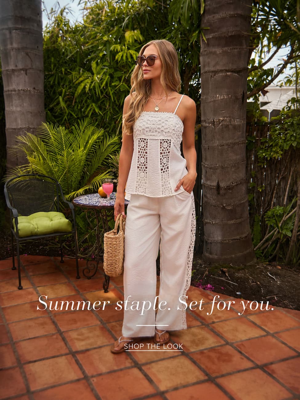 Summer staple. Set for you. Shop the look.