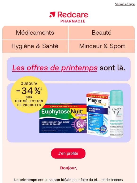 Jusqu’à -34 % sur une sélection de printemps