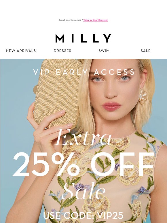 VIP EARLY ACCESS: 25% OFF SALE